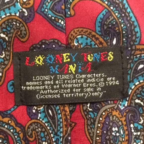Vintage 1994 LOONEY TUNES Mania Men's Tie - Picture 5 of 6